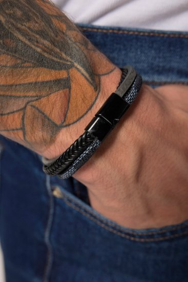 JP1880 824904 Pulseira extra-comprida Preto - Joias - 