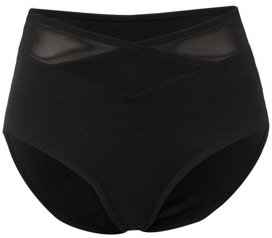 Ulla Popken 825676 Cuecas modeladoras de cintura alta Preto - Roupa modeladora - 