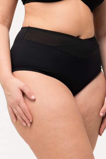 Ulla Popken 825676 Cuecas modeladoras de cintura alta Preto - Roupa modeladora - 