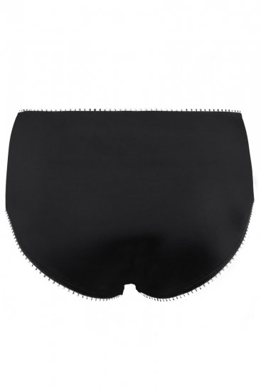 Ulla Popken 825790 Cuecas com flores com renda Preto - Cuecas - 