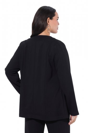 Ulla Popken 825828 Casaco Preto - Jaquetas - Casacos plus size para mulher