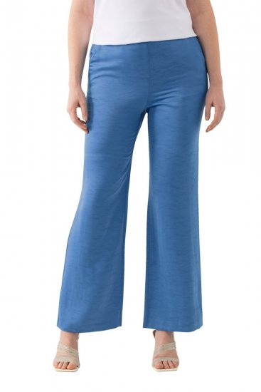 Ulla Popken 826163 Calças de fato largas Azul ganga - Calças de tecido - Calças Largas Femininas Plus Size