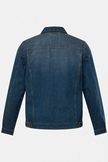 JP1880 826234 Casaco de ganga com bolsos no peito Azul índigo - Casacos - Casacos Homem Tamanhos Grandes