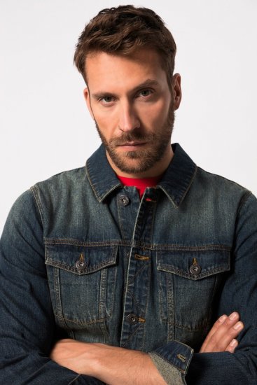 JP1880 Denim Jacket Dark Blue Denim - Casacos - Casacos Homem Tamanhos Grandes