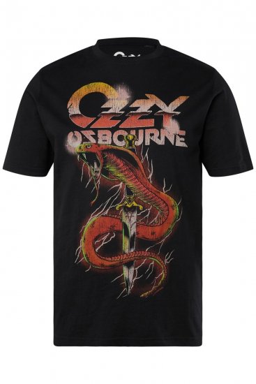 JP1880 Ozzy Osbourne Graphic Band T-Shirt Black - T-shirts - T-shirts Homem Tamanhos Grandes