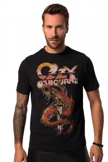JP1880 Ozzy Osbourne Graphic Band T-Shirt Black - T-shirts - T-shirts Homem Tamanhos Grandes