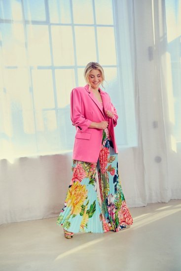 Ulla Popken 826487 Blazer oversize Rosa - Blazers e Coletes - Blazers em Tamanhos Grandes