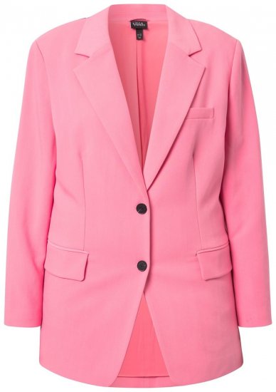Ulla Popken 826487 Blazer oversize Rosa - Blazers e Coletes - Blazers em Tamanhos Grandes