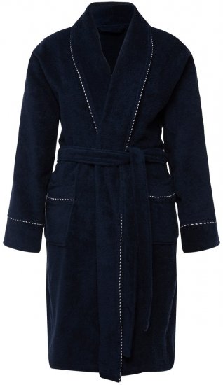 Ulla Popken 826794 Roupão turco Azul-marinho - Robes & roupões - 