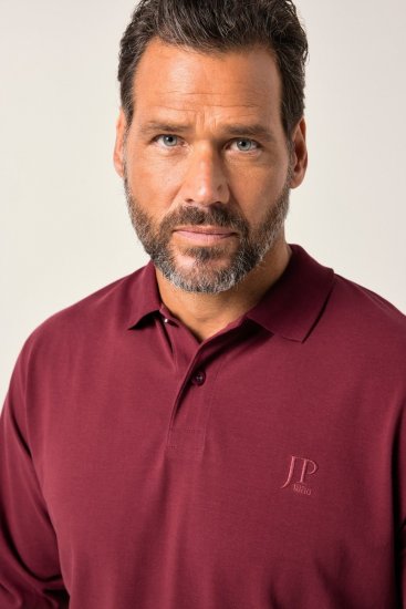 JP1880 Polo Shirt Pique Long Sleeve Red - Pólos - Pólos Tamanhos Grandes Homem