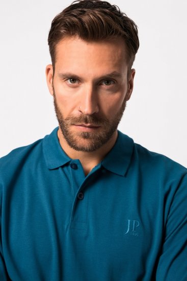 JP1880 Polo Shirt Long Sleeve Blue - Pólos - Pólos Tamanhos Grandes Homem