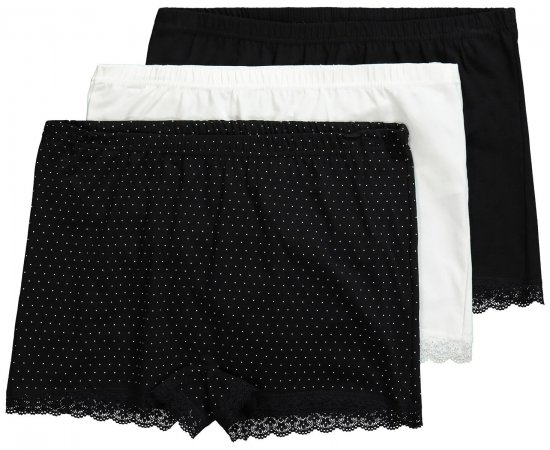 Ulla Popken 827286 Boxers pack de 3 Preto - Cuecas - 