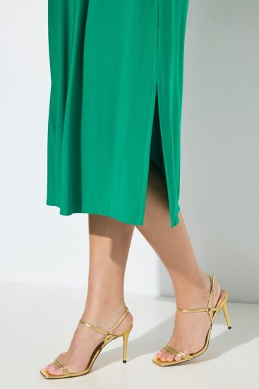 Ulla Popken 827908 Vestido de jersey sem mangas Verde - Vestidos em jersey - 