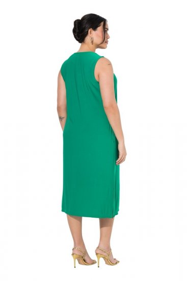 Ulla Popken 827908 Vestido de jersey sem mangas Verde - Vestidos em jersey - 
