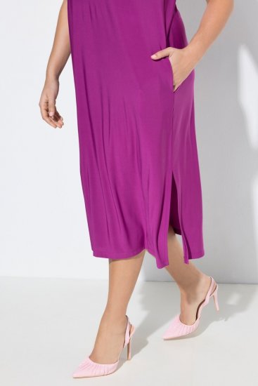 Ulla Popken 827908 Vestido de jersey sem mangas Lilás - Vestidos em jersey - 
