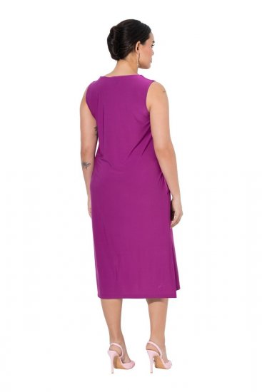 Ulla Popken 827908 Vestido de jersey sem mangas Lilás - Vestidos em jersey - 