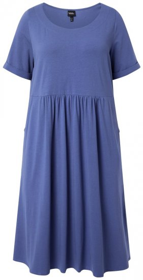 Ulla Popken 827920 Vestido de jersey de manga curta Azul - Vestidos em jersey - 
