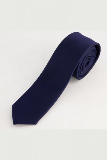 JP1880 828309 Gravata de seda extra-comprida Azul-marinho - Gravatas e laços - 