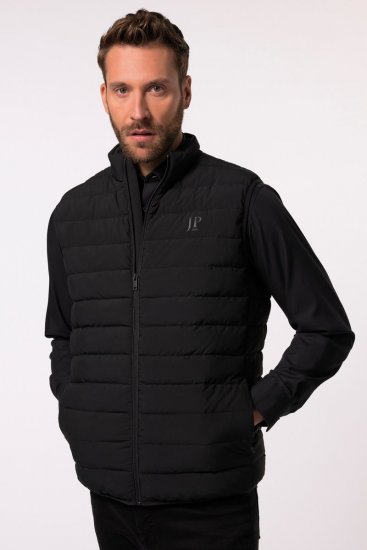 JP1880 Quilted Gilet Stand-Up Collar Black - Casacos - Casacos Homem Tamanhos Grandes