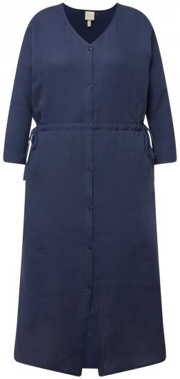 Ulla Popken 829143 Vestido camiseiro Azul-marinho - Vestidos camiseiros - 