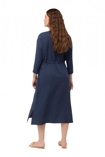 Ulla Popken 829143 Vestido camiseiro Azul-marinho - Vestidos camiseiros - 