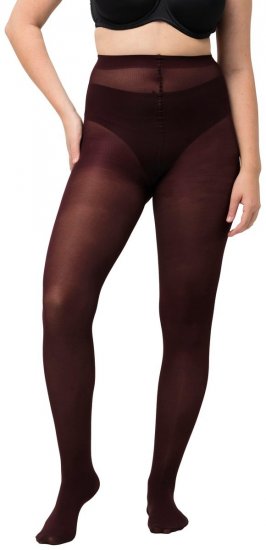 Ulla Popken 829359 Collants 40 den Bordô - Collants & meias - 
