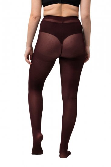 Ulla Popken 829359 Collants 40 den Bordô - Collants & meias - 