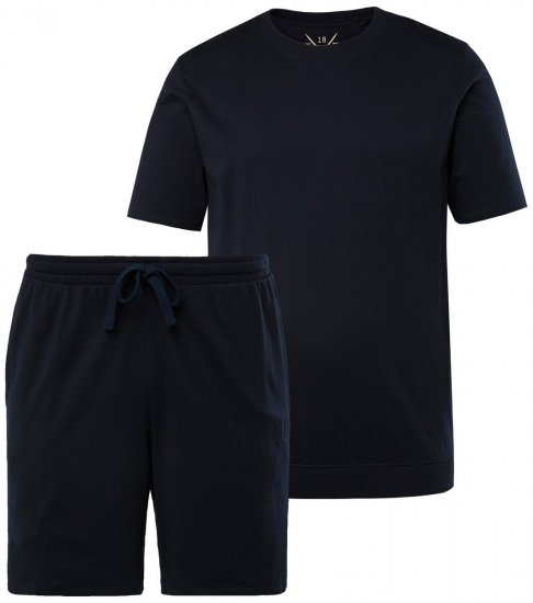 JP1880 829513 Pijama modelo curto bellyfit Azul-marinho - Roupa Interior & natação - Roupa interior Homem Tamanhos Grandes