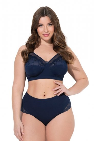 Ulla Popken 830094 Cuecas com renda pack de 2 Azul-marinho - Cuecas - 