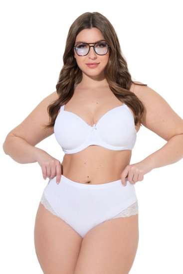 Ulla Popken 830094 Cuecas com renda pack de 2 Branco - Cuecas - 