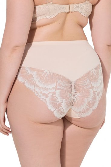 Ulla Popken 830094 Cuecas com renda pack de 2 Bege - Cuecas - 