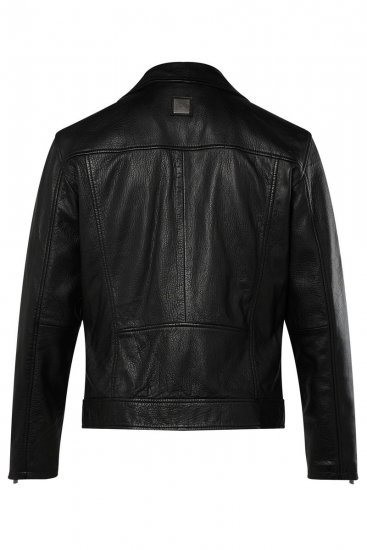 JP1880 830586 Casaco biker em napa de cordeiro Preto - Casacos - Casacos Homem Tamanhos Grandes