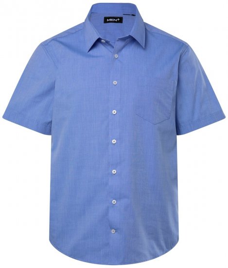 Men+ 756 Camisa de vestir manga curta com colarinho clássico Azul claro - Camisas - Camisas Homem Tamanhos Grandes