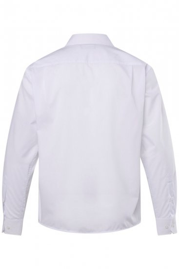 Men+ 757 Camisa de vestir manga comprida com colarinho aberto Branco - Camisas - Camisas Homem Tamanhos Grandes
