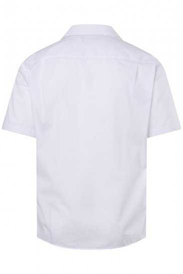 Men+ 758 Camisa de vestir manga curta com colarinho aberto Branco - Camisas - Camisas Homem Tamanhos Grandes
