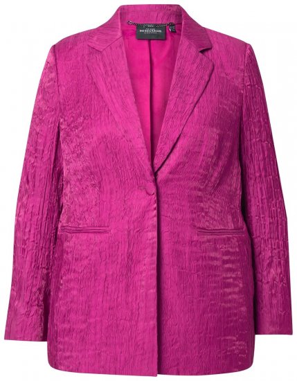 Ulla Popken 830767 Blazer efeito amarrotado Magenta - Blazers e Coletes - Blazers em Tamanhos Grandes