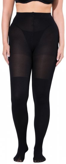 Ulla Popken 831196 Meias acima do joelho 80 den Preto - Collants & meias - 