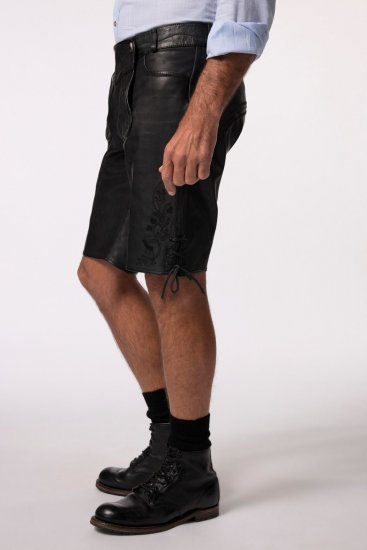 JP1880 831257 Calções em pele napa Preto - Calções - Calções Homem Tamanhos Grandes