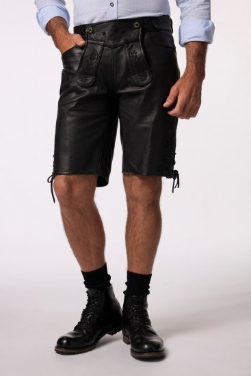 JP1880 831257 Calções em pele napa Preto - Calções - Calções Homem Tamanhos Grandes