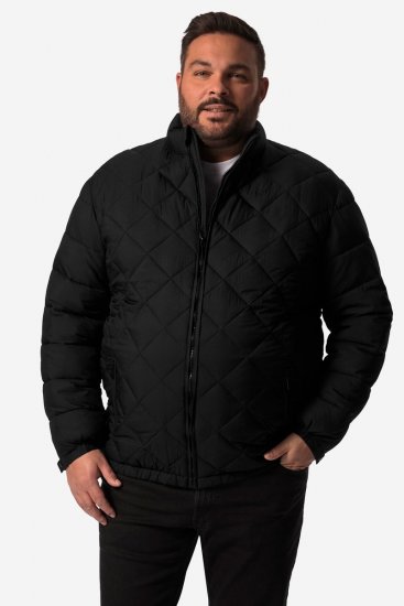 Men+ 494 Casaco acolchoado com gola alta Preto - Casacos - Casacos Homem Tamanhos Grandes