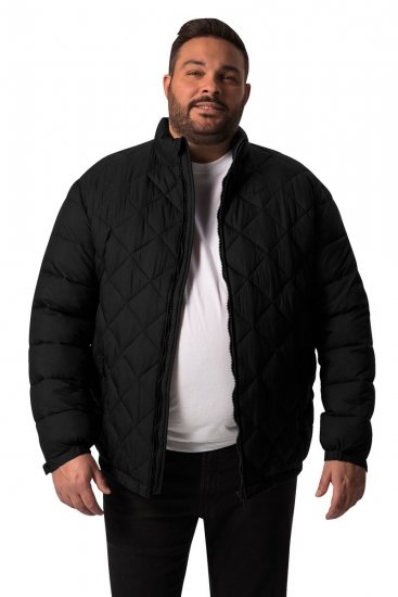 Men+ 494 Casaco acolchoado com gola alta Preto - Casacos - Casacos Homem Tamanhos Grandes