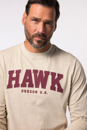 JP1880 T-Shirt Long Sleeve Hawk Off-White TALL - ROUPAS DE HOMEM MT-6XLT - Tamanhos-Tall Homem