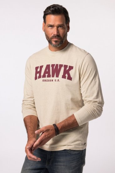 JP1880 T-Shirt Long Sleeve Hawk Off-White TALL - ROUPAS DE HOMEM MT-6XLT - Tamanhos-Tall Homem