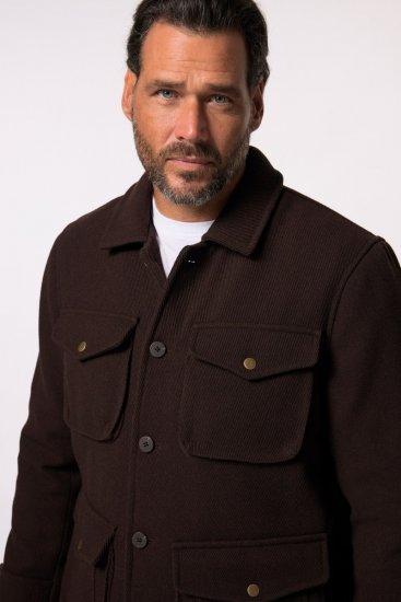JP1880 Field Jacket Dark Brown - Casacos - Casacos Homem Tamanhos Grandes