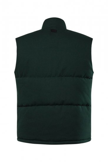 STHUGE 831896 Colete flanela acolchoado Verde escuro - Casacos - Casacos Homem Tamanhos Grandes
