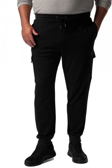 Men+ 113 Calças de fato de treino com bolsos cargo Preto - Calças & calções de fato de treino - Calças de Fato de Treino Tamanhos Grandes 