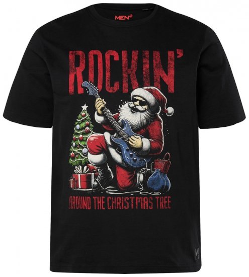 Men+ 180 T-shirt Rockin' Preto - T-shirts - T-shirts Homem Tamanhos Grandes