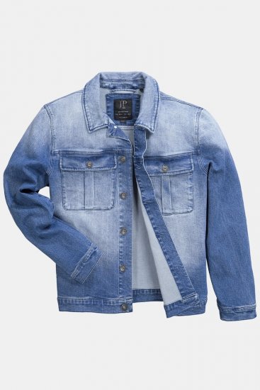 JP1880 832510 Stretch Casaco de ganga Azul índigo - Casacos - Casacos Homem Tamanhos Grandes