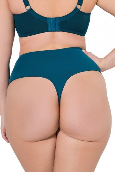 Ulla Popken 832864 Tangas com renda Petróleo - Cuecas - 