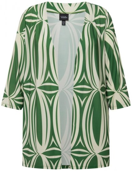 Ulla Popken 832884 Casaco Verde - Jaquetas - Casacos plus size para mulher
